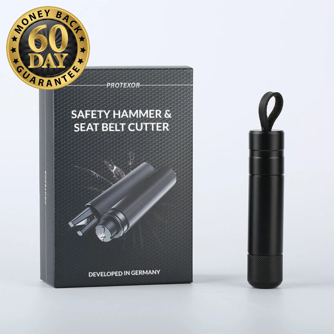 Protexor™ Safety Hammer & Seatbelt Cutter Tool