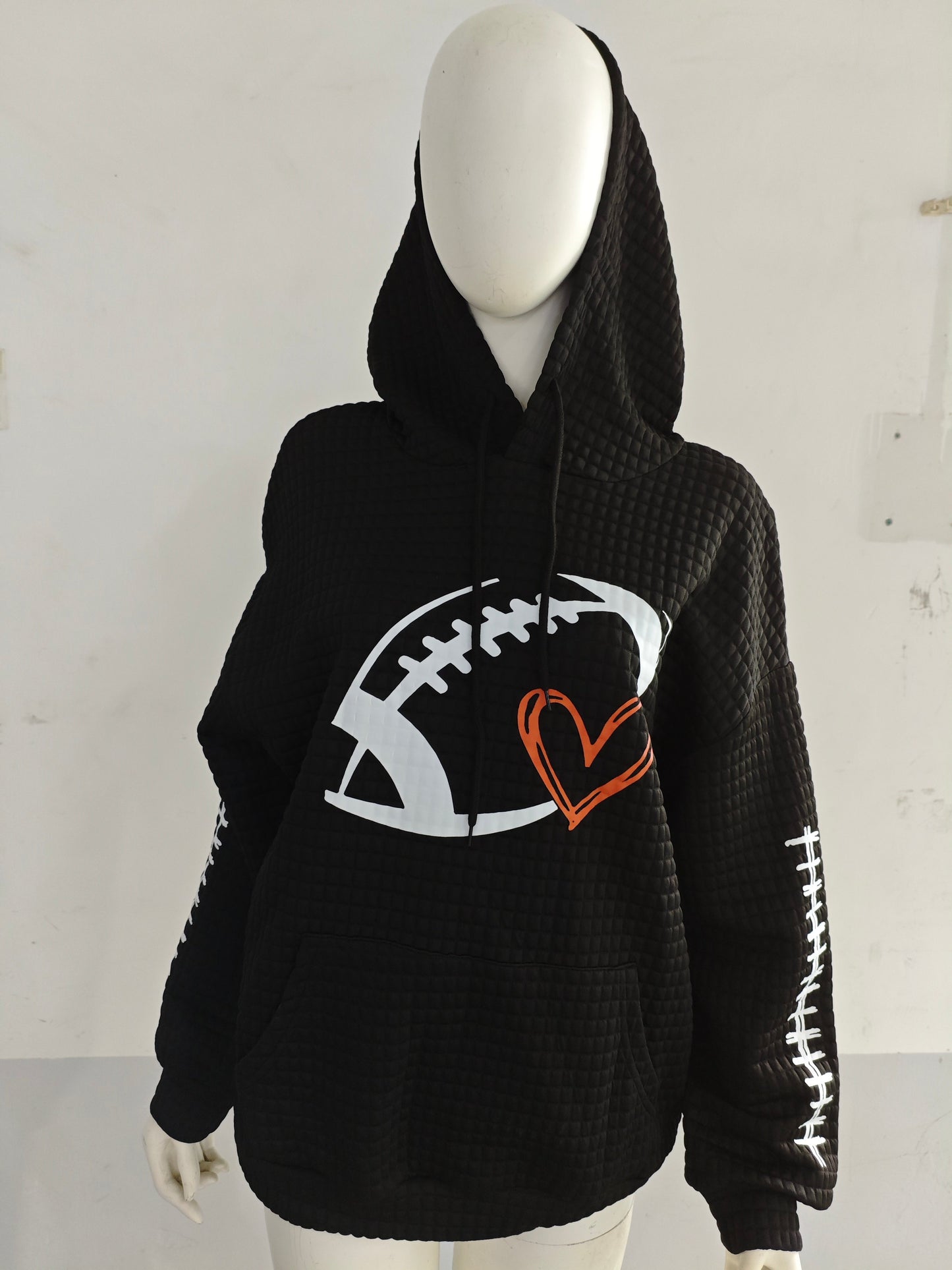š„Buy 2 Get 5% Offš„Women's Football Lover Casual Waffle Hoodie