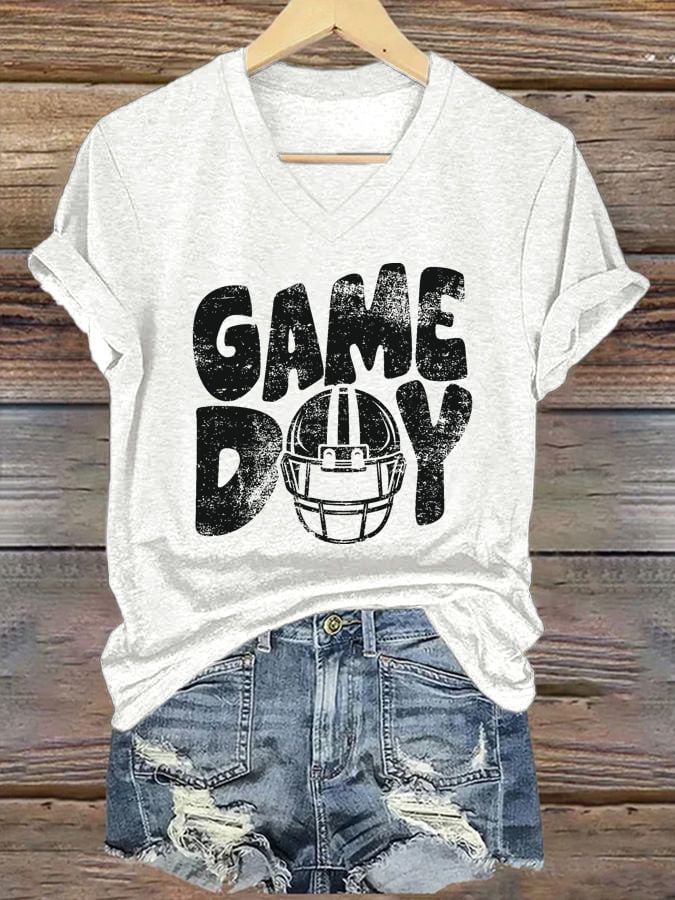 š„Buy 2 Get 5% Offš„Women'S Football Game Day Print Casual T-Shirt
