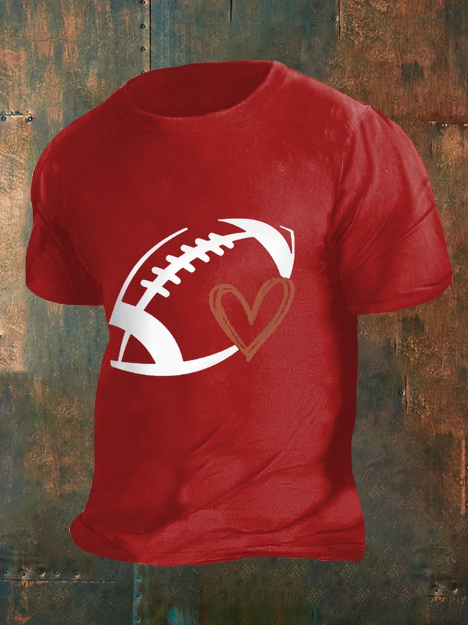 š„Buy 2 Get 5% Offš„Men's Football Fans Lovers Gameday Casual Tee