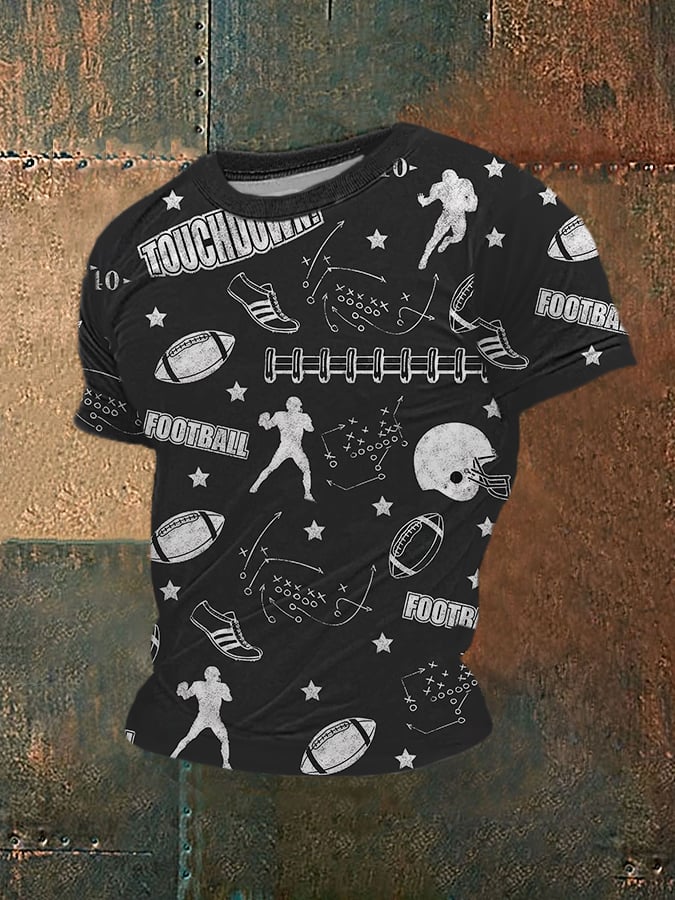 🔥Buy 2 Get 5% Off🔥Men's Football Lover Printed T-Shirt