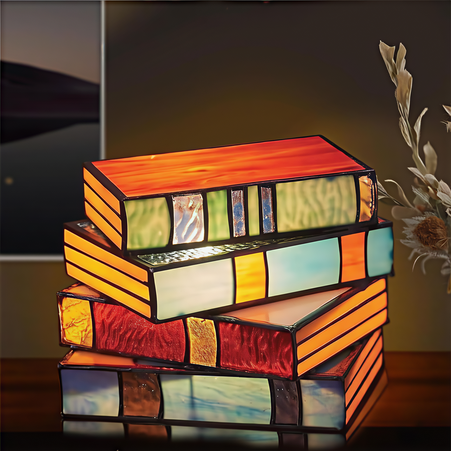 Magic Book Resin Art Lamp