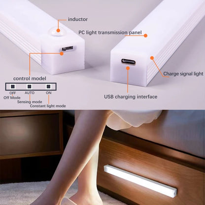 💡 Punch-free Smart Sensor Magnetic Rechargeable LED Lights